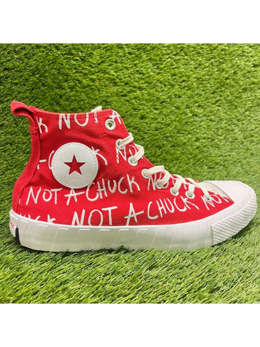 Converse UNT1TL3D High Not A Chuck Mens Size 9 Red White Athletic Shoes Sneakers
